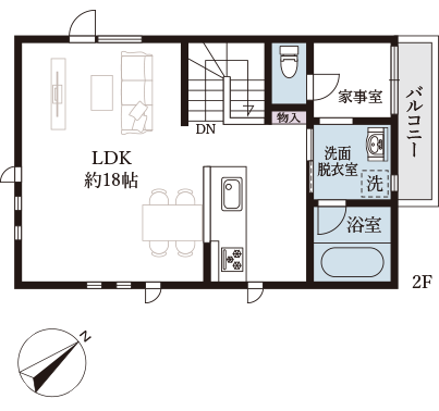 モダリット塚田ⅡA棟の間取り画像