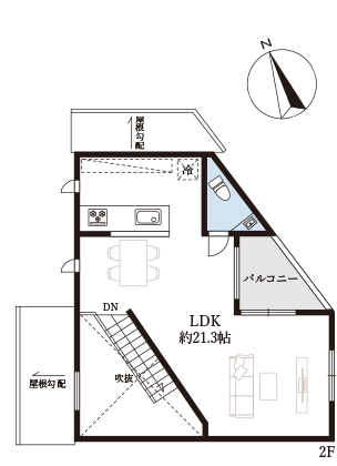 モダリット塚田ⅡB棟の間取り画像