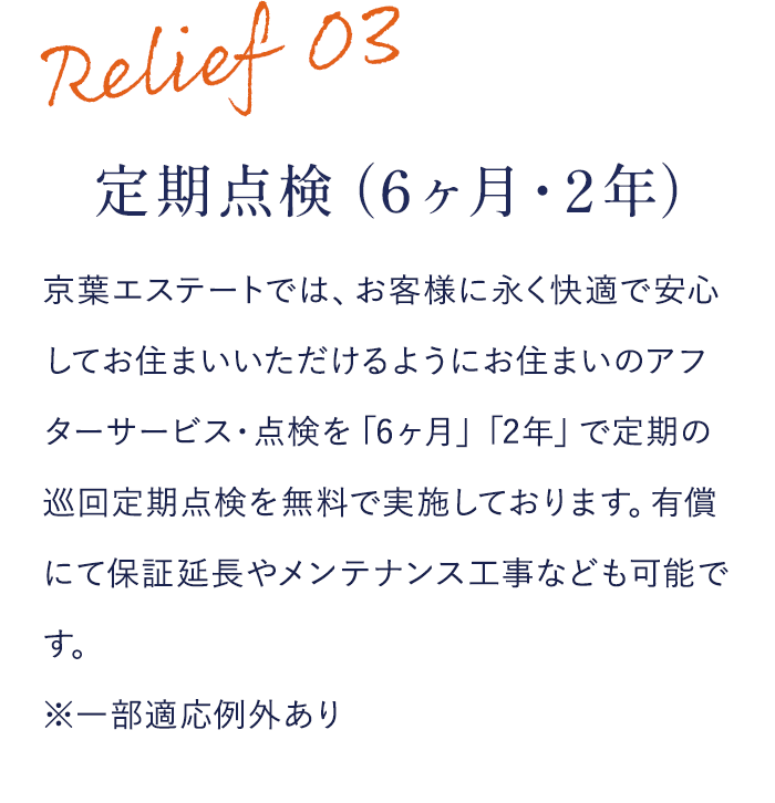 定期点検（6ヶ月・2年）